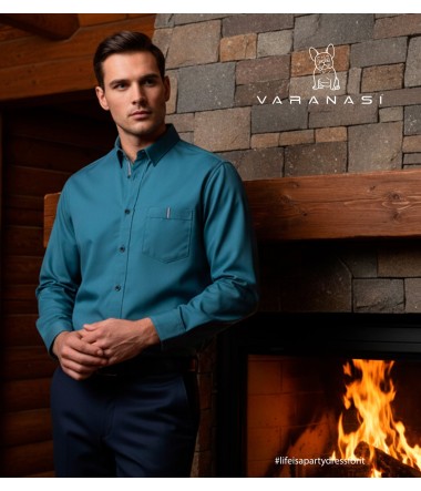 CAMISA CABALLERO MANGA LARGA VARANASI