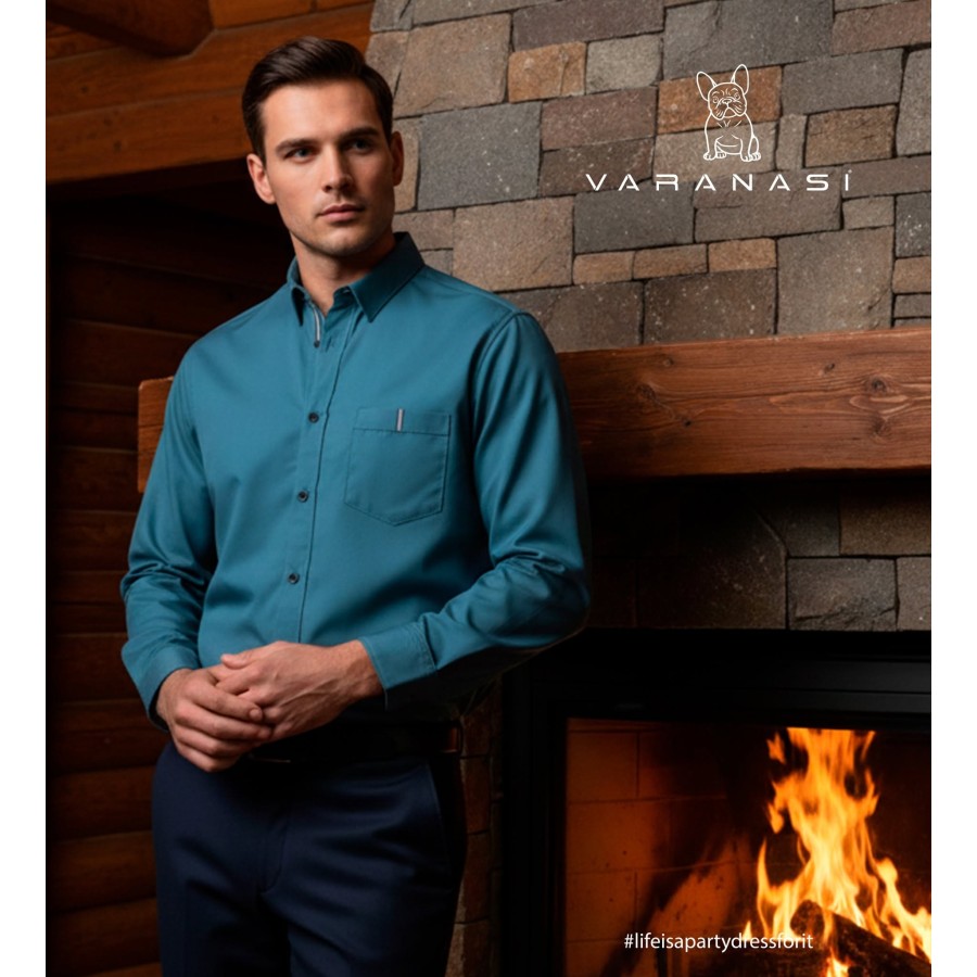 CAMISA CABALLERO MANGA LARGA VARANASI