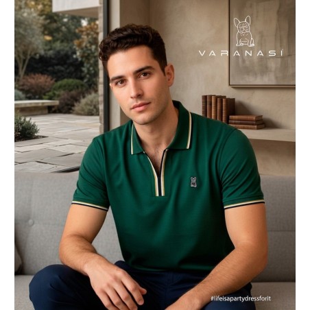 PLAYERA TIPO POLO CABALLERO VARANASI