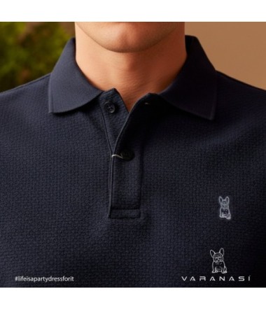 PLAYERA TIPO POLO CABALLERO VARANASI