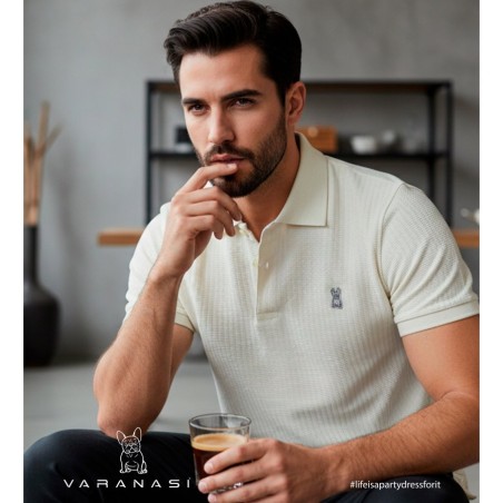 PLAYERA TIPO POLO CABALLERO VARANASI