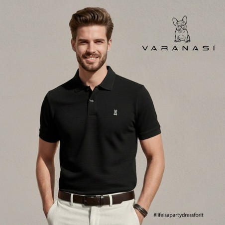 PLAYERA TIPO POLO CABALLERO VARANASI