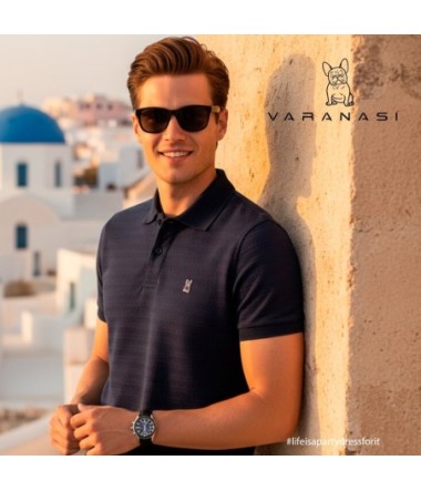 PLAYERA TIPO POLO CABALLERO VARANASI