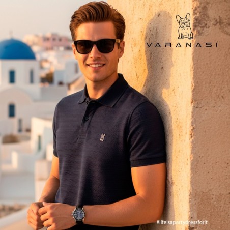 PLAYERA TIPO POLO CABALLERO VARANASI