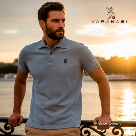PLAYERA TIPO POLO CABALLERO VARANASI