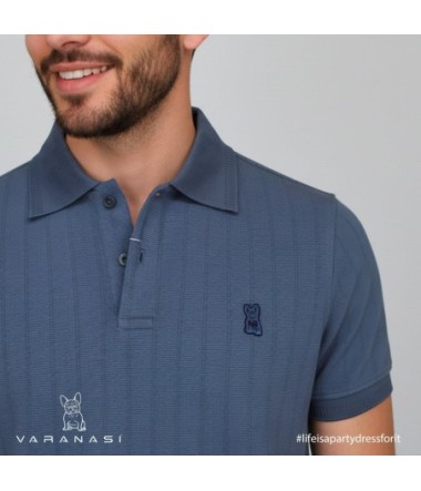 PLAYERA TIPO POLO CABALLERO VARANASI