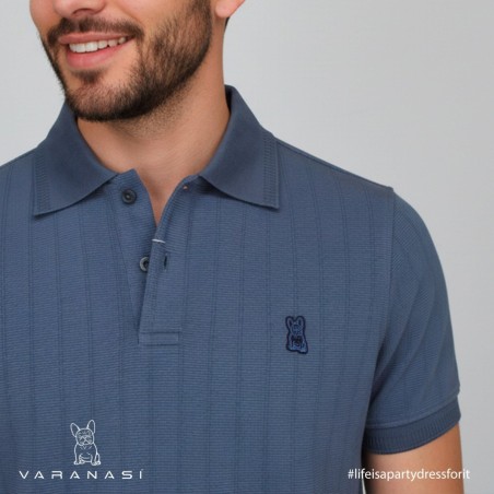 PLAYERA TIPO POLO CABALLERO VARANASI