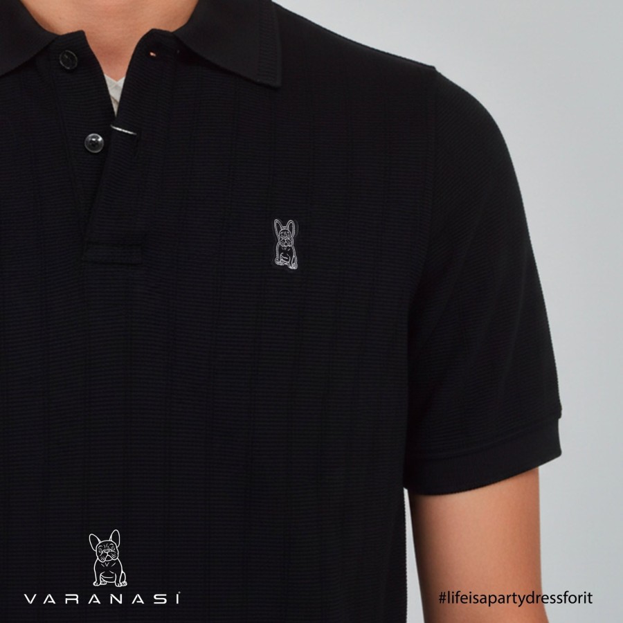 PLAYERA TIPO POLO CABALLERO VARANASI