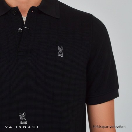 PLAYERA TIPO POLO CABALLERO VARANASI