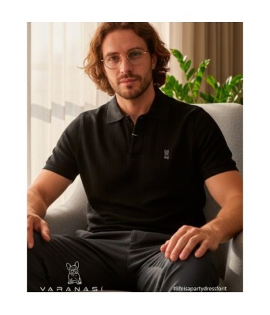 PLAYERA TIPO POLO CABALLERO VARANASI
