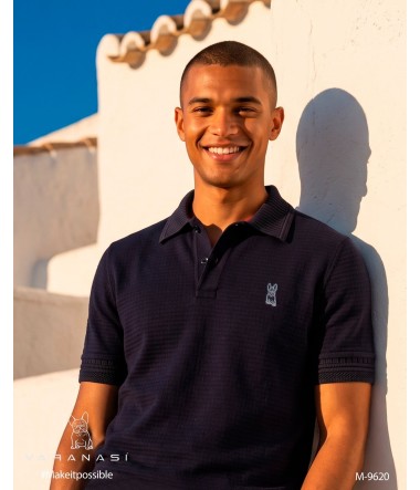 PLAYERA TIPO POLO CABALLERO VARANASI