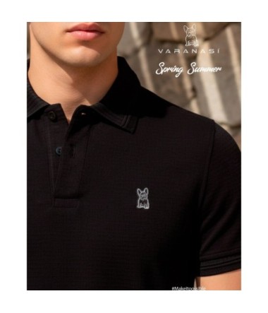 PLAYERA TIPO POLO CABALLERO VARANASI