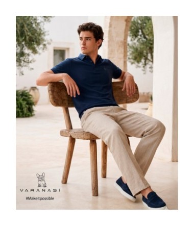 PLAYERA TIPO POLO CABALLERO VARANASI
