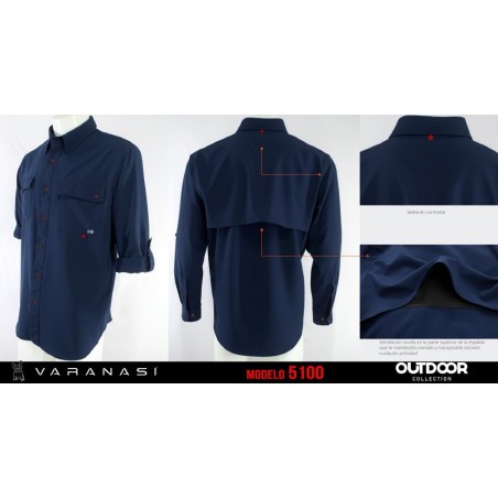 CAMISA CABALLERO MANGA LARGA VARANASI