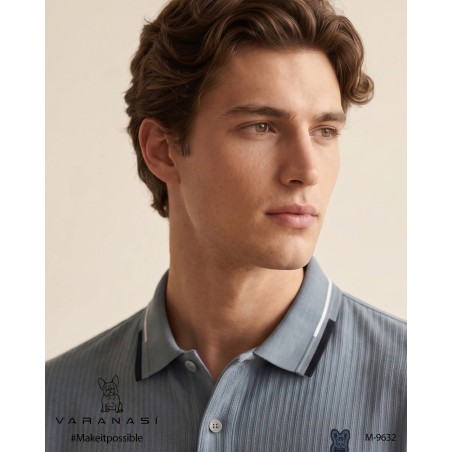 PLAYERA TIPO POLO CABALLERO VARANASI