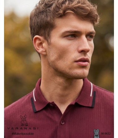 PLAYERA TIPO POLO CABALLERO VARANASI