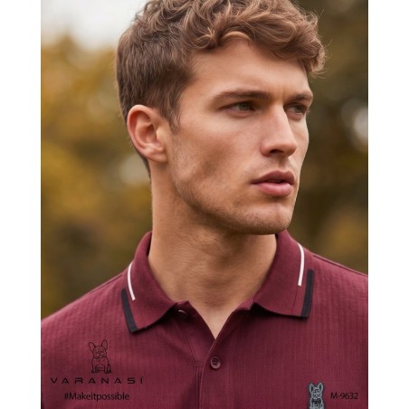 PLAYERA TIPO POLO CABALLERO VARANASI