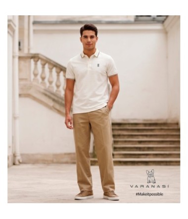 PLAYERA TIPO POLO CABALLERO VARANASI