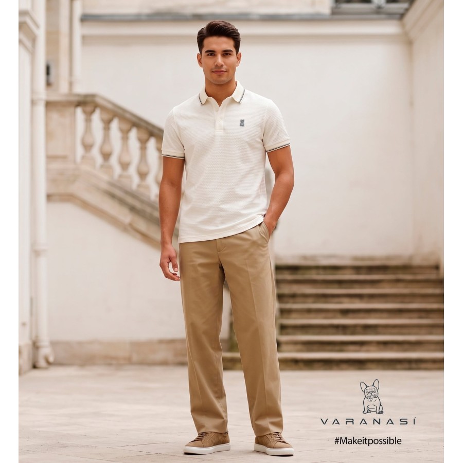 PLAYERA TIPO POLO CABALLERO VARANASI