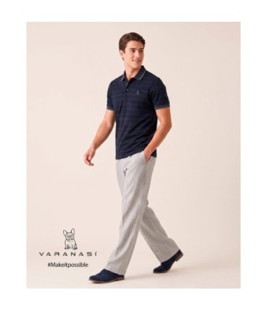 PLAYERA TIPO POLO CABALLERO VARANASI