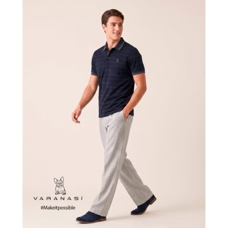 PLAYERA TIPO POLO CABALLERO VARANASI