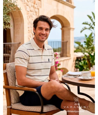 PLAYERA TIPO POLO CABALLERO VARANASI