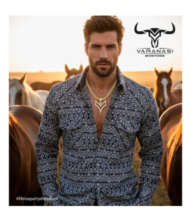 CAMISA CABALLERO MANGA LARGA VARANASI