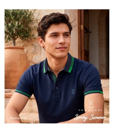 PLAYERA TIPO POLO CABALLERO VARANASI