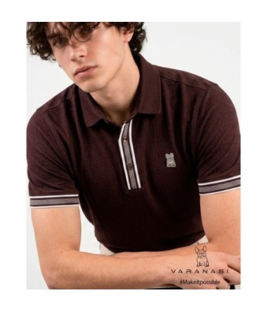 PLAYERA TIPO POLO CABALLERO VARANASI