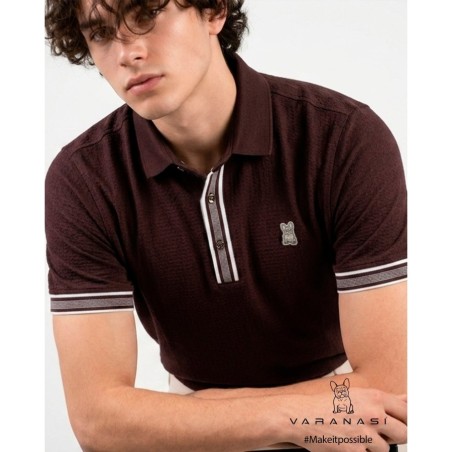 PLAYERA TIPO POLO CABALLERO VARANASI