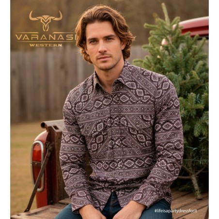 CAMISA CABALLERO MANGA LARGA VARANASI