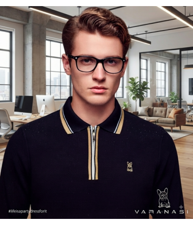PLAYERA TIPO POLO CABALLERO VARANASI