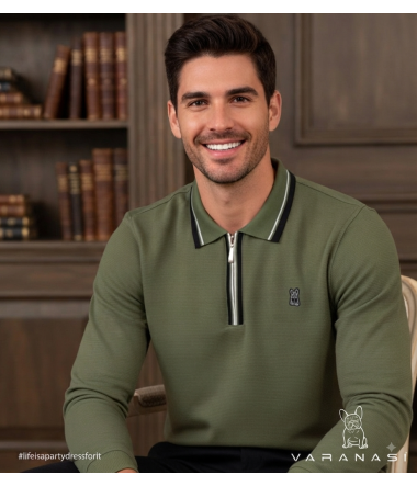PLAYERA TIPO POLO CABALLERO VARANASI