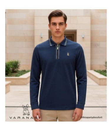PLAYERA TIPO POLO CABALLERO VARANASI