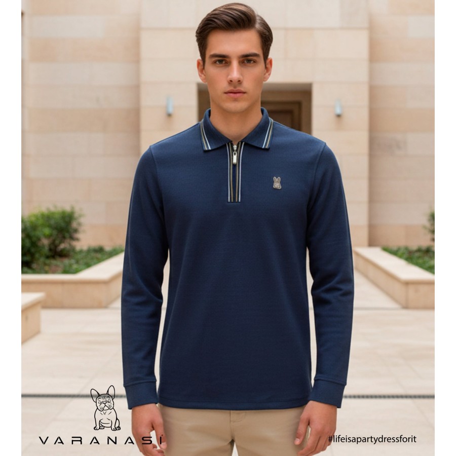 PLAYERA TIPO POLO CABALLERO VARANASI