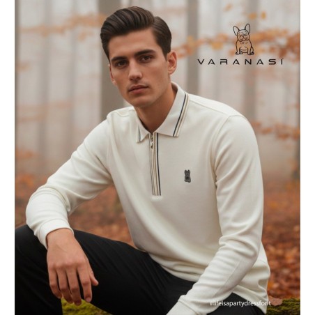 PLAYERA TIPO POLO CABALLERO VARANASI