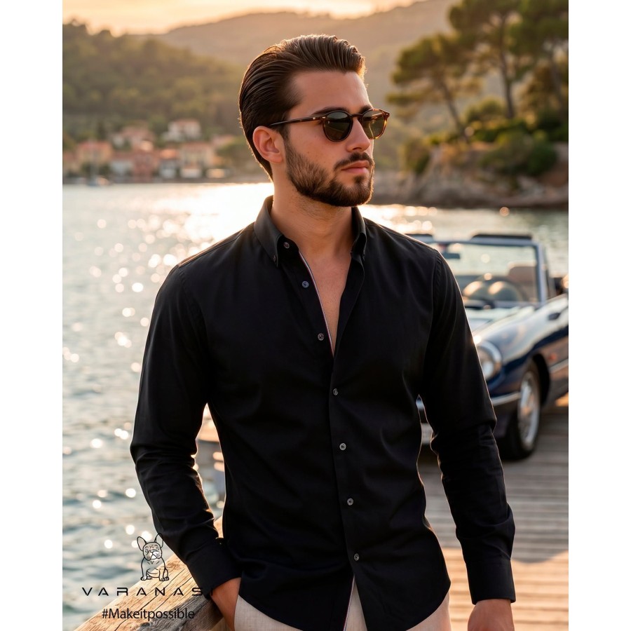 CAMISA CABALLERO MANGA LARGA VARANASI