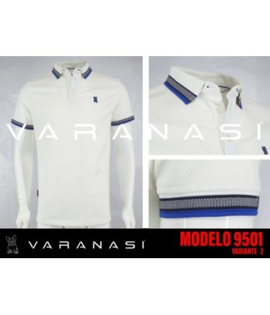PLAYERA TIPO POLO CABALLERO VARANASI