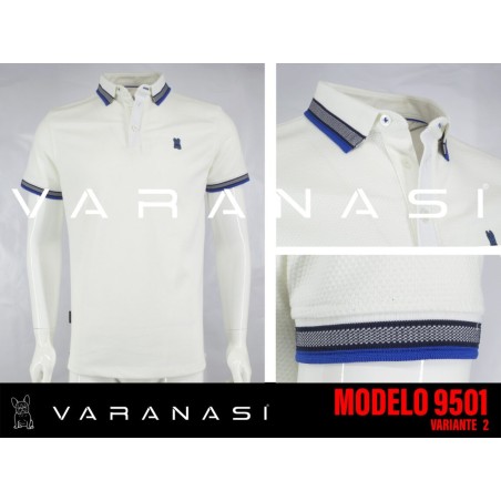 PLAYERA TIPO POLO CABALLERO VARANASI