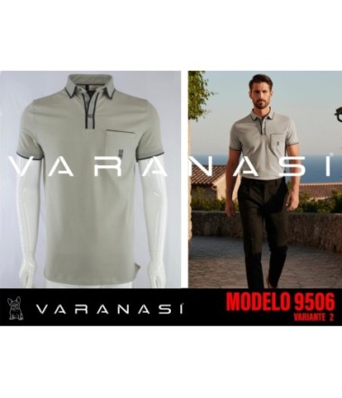PLAYERA TIPO POLO CABALLERO VARANASI