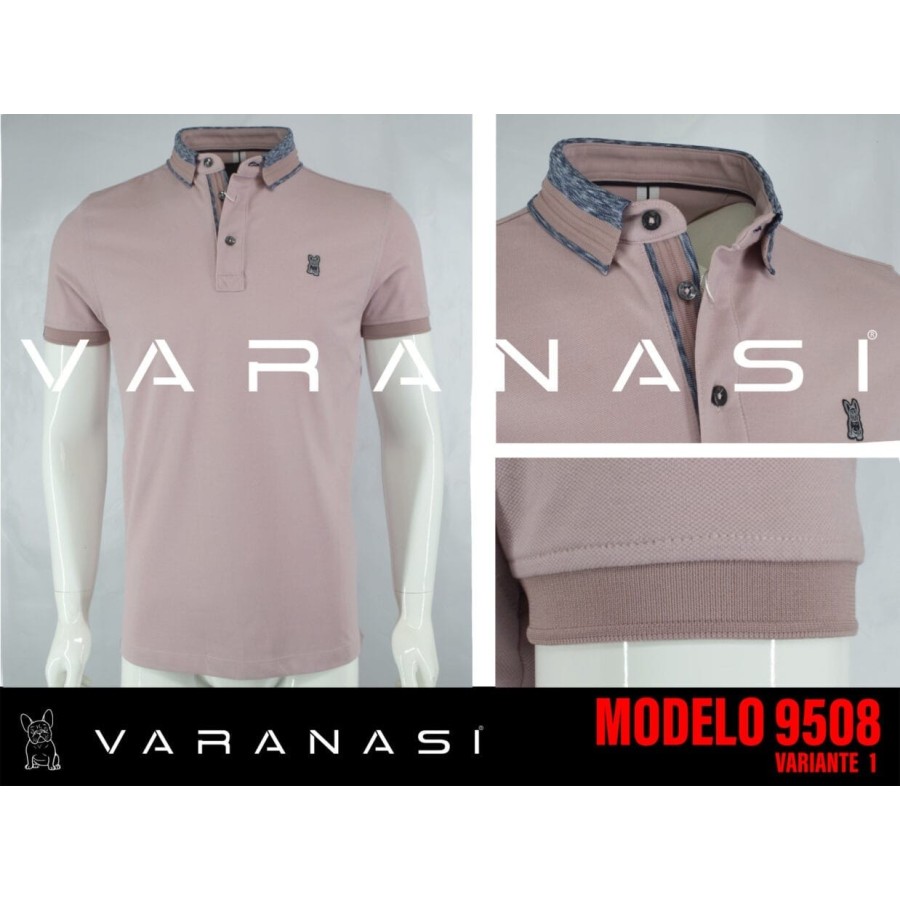 PLAYERA TIPO POLO CABALLERO VARANASI