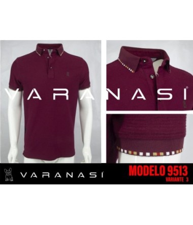 PLAYERA TIPO POLO CABALLERO VARANASI