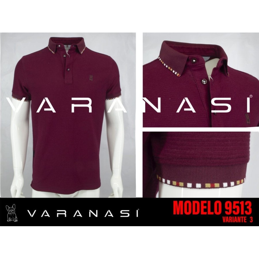 PLAYERA TIPO POLO CABALLERO VARANASI