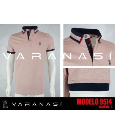 PLAYERA TIPO POLO CABALLERO VARANASI