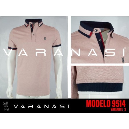PLAYERA TIPO POLO CABALLERO VARANASI