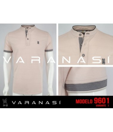 PLAYERA TIPO POLO CABALLERO VARANASI