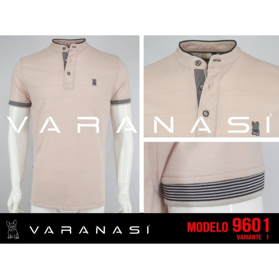 PLAYERA TIPO POLO CABALLERO VARANASI