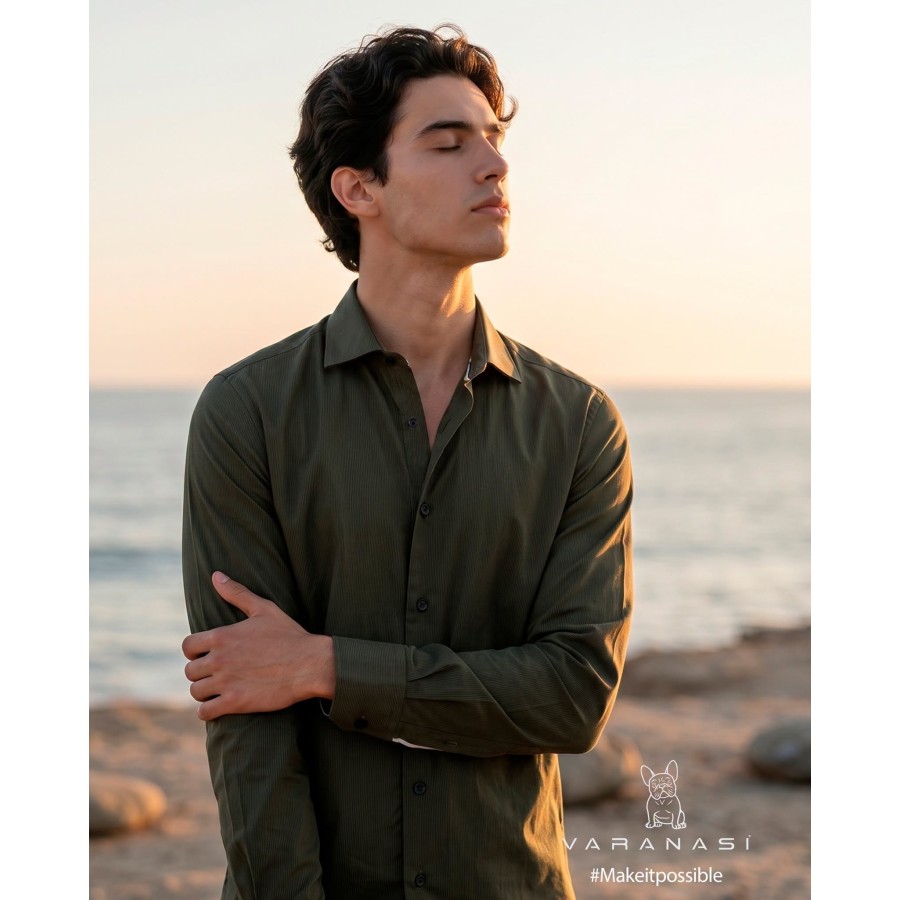 CAMISA CABALLERO MANGA LARGA VARANASI