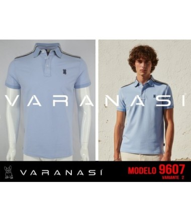 PLAYERA TIPO POLO CABALLERO VARANASI