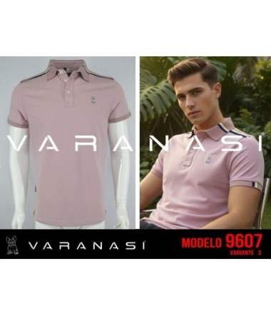 PLAYERA TIPO POLO CABALLERO VARANASI